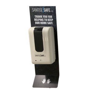 Sanitise Safe® Wall Mounted Hand Sanitiser Station | Touch-less Automatic | Refillable | Zero Alcohol