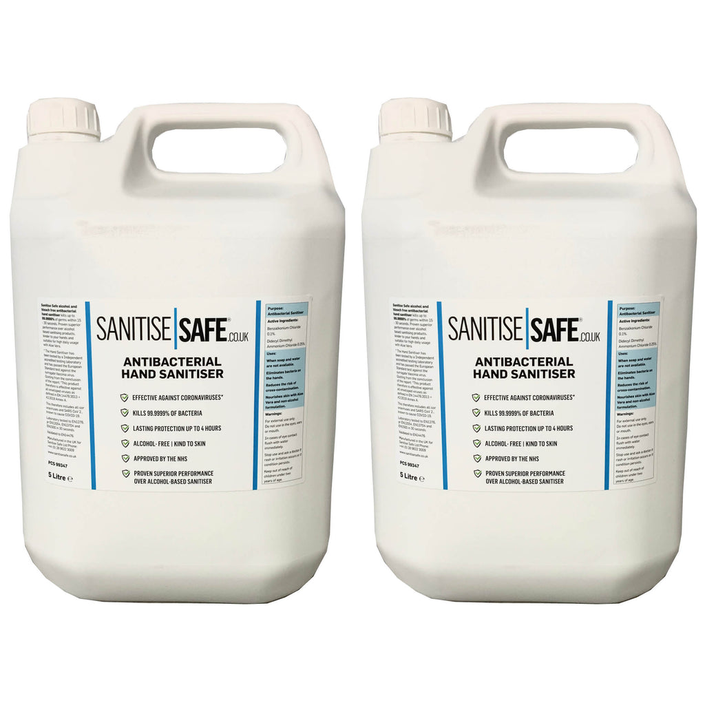 Sanitise Safe® Hand Sanitising Refills with Moisturiser | Liquid | Zero Alcohol |